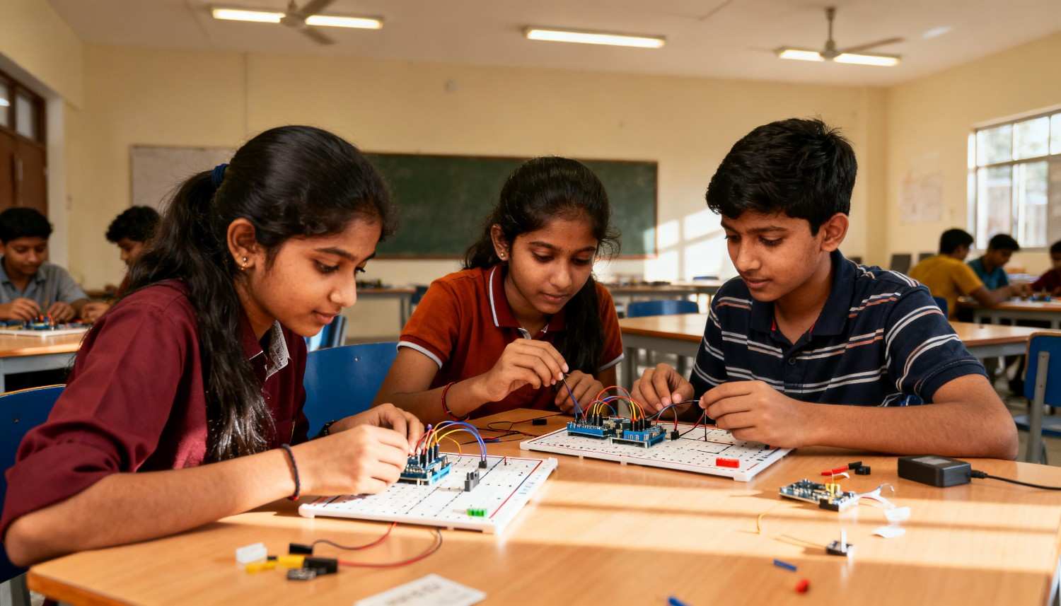 Students in classroom